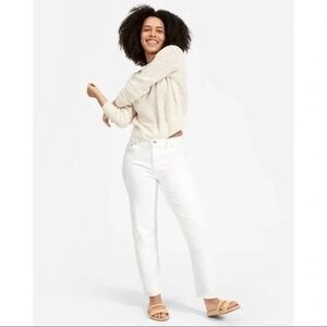 Everlane Women's Straight Leg Jeans - White